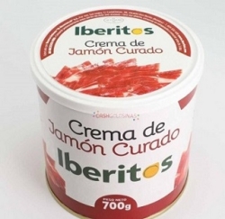 IBERITOS CREMA JAMON CURADO LATA 700 GRS
