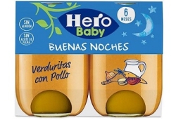 HERO BABY NOCHES VERDURITAS POLLO PACK 2X190 GR