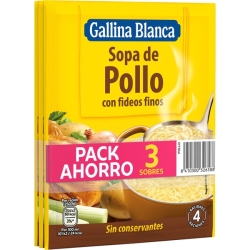 SOPA POLLO CON FIDEOS 76 GR PROMO 2 1 S C GALLINA BLANCA