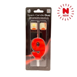 VELA SPARK CANDLE DUO N  9 ROJO